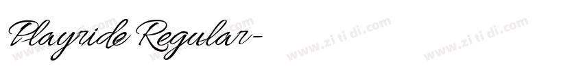 Playride Regular字体转换 Playride Regular字体转换